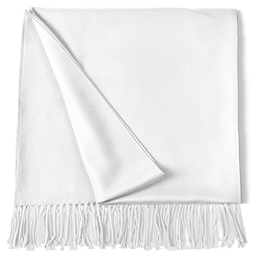 CJ Apparel Chal grueso de mezcla de algodón con diseño de color sólido y mezcla de segundos bufanda para envolver la cabeza, cubierta para la cara, Pashmina