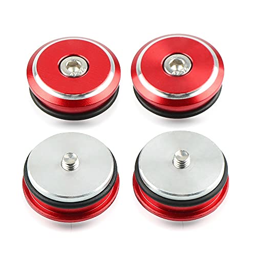 Clips de tornillos, Motocicleta Cnc Tapa del tapa del orificio del marco de la decoración PROTECTOR PROTECTOR COMPATIBLE CON DU-CATI Superbike 1199 899 955 955 Panigale R / s v2 v4 ( Color : Red )