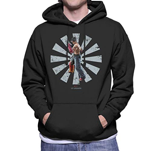 Cloud City 7 Jin Kazama Retro Japanese Tekken Men's Hooded Sweatshirt