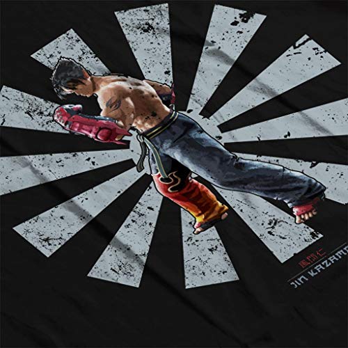 Cloud City 7 Jin Kazama Retro Japanese Tekken Men's Hooded Sweatshirt