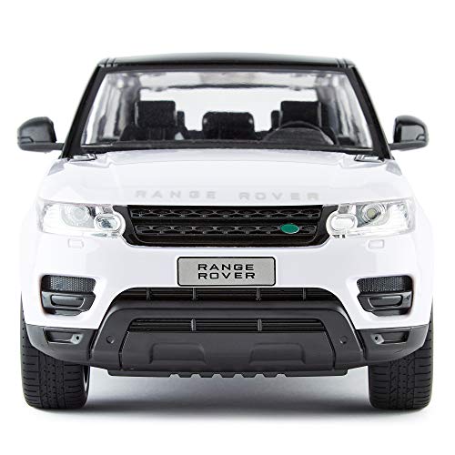 Cmj RC Coches™ con Licencia Oficial Mando a Distancia Range Rover Sport IN 30cm Tamaño 1:14 Escala en Blanco Color