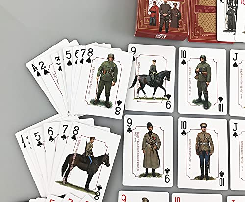 Colección de cartas de póquer de la WWI's Playing Cards para hombres o mujeres, ideal para magia, juegos de cartas y fiestas