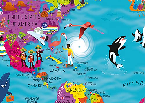Collins Children’s World Wall Map: An illustrated poster for your wall