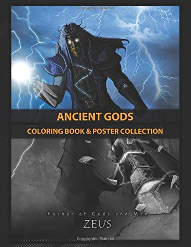 Coloring Book & Poster Collection: Ancient Gods Zeus Father Of Gods And Men Comics