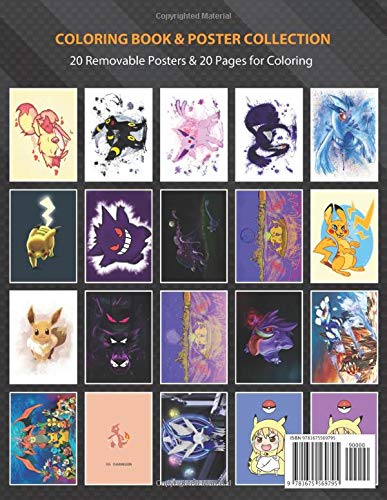 Coloring Book & Poster Collection: Pokemon Cute Little Fox Pokemon Chewing On Some Twigs Anime & Manga