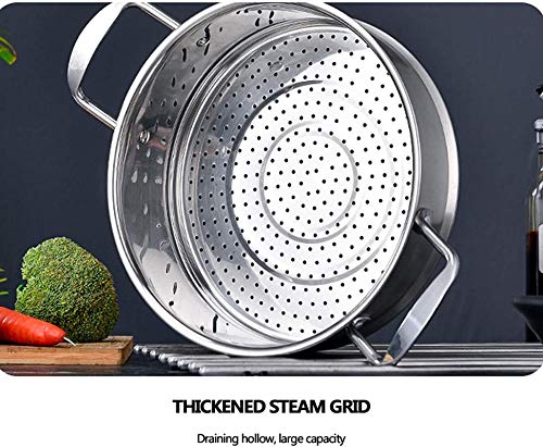 Comerciante de vapor de acero inoxidable Steam ARG para cocinar olla de utensilios de cocina con tapa transparente Vapor de la caldera de múltiples capas para la cocina Cocina de una sola capa 24 cm