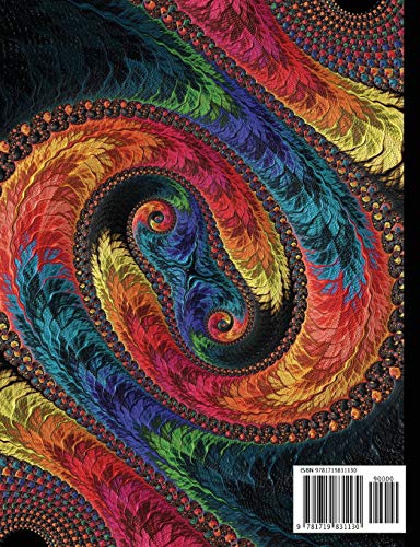 Composition Notebook - College Ruled, 100 Sheets: Mandelbrot Set Fractal Art "Aedar" (200 Pages, 7.5" x 9.75"): 12 (Mandelbrot Set Fractals)