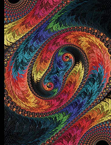 Composition Notebook - College Ruled, 100 Sheets: Mandelbrot Set Fractal Art "Aedar" (200 Pages, 7.5" x 9.75"): 12 (Mandelbrot Set Fractals)