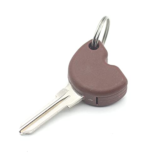 Cong Lin Store Key en Blanco Motocicleta marrón Clave en Blanco sin Cortar + Transponder Chip Reemplazo de Ajuste for Piaggio Vespa Scooters Copia de Seguridad Key Motorbikes Claves