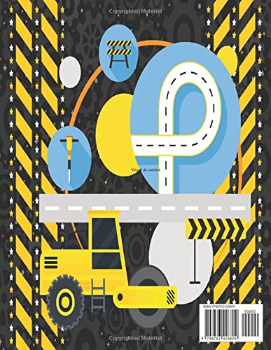Construction Vehicles Coloring Book: +60 Pages of Diggers, Dumpers, Cranes and Trucks for Children (Ages 2-6) Exclusive Edition for Kids High Quality illustrations