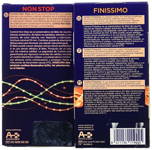 Control Finissimo Preservativos - Pack de 24 preservativos