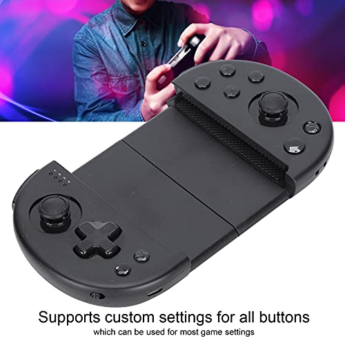 Controlador de Juegos Móvil/Gamepad, Agarre del Controlador del Teléfono, Controlador de Juegos Estirable Inalámbrico Bluetooth 4.0 Gamepad Móvil, Gamepad de Deportes Electrónicos para Android/iOS