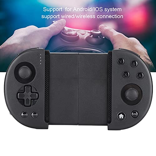 Controlador de Juegos Móvil/Gamepad, Agarre del Controlador del Teléfono, Controlador de Juegos Estirable Inalámbrico Bluetooth 4.0 Gamepad Móvil, Gamepad de Deportes Electrónicos para Android/iOS