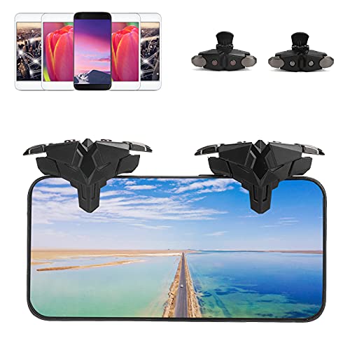 Controladores de juegos móviles, tirador sensible Controlador sensible Joysticks Apuntar y disparar Teclas de disparo Botón de disparo con clip para teléfono móvil Juego de disparos Botón auxiliar