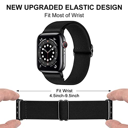 Correa de nailon Solo Loop para Apple Watch Band 44 mm 40 mm 38 mm 42 mm   Pulsera elástica ajustable para iWatch 6 se 5 4 3 2-Países Bajos, 38 mm o 40 mm