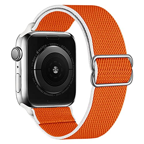Correa de nailon Solo Loop para Apple Watch Band 44 mm 40 mm 38 mm 42 mm   Pulsera elástica ajustable para iWatch 6 se 5 4 3 2-Países Bajos, 38 mm o 40 mm