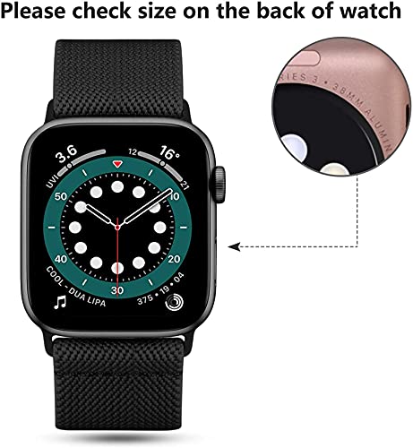Correa de nailon Solo Loop para Apple Watch Band 44 mm 40 mm 38 mm 42 mm   Pulsera elástica ajustable para iWatch 6 se 5 4 3 2-Países Bajos, 38 mm o 40 mm