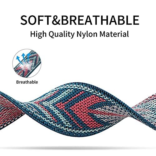 Correa Nylon Loop Compatible con Apple Watch Band 38mm 40mm 42mm 44mm 41mm 45mm, Pulsera elástica Ajustable para Hombres y Mujeres, Correa Trenzada elástica para iWatch SE Series 7/6/5/4/3/2/1