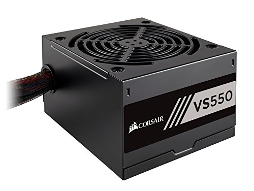 Corsair CP-9020171-EU, Fuente de Alimentación (PFC Activo, 80 Plus), 550 W, Negro