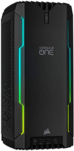 Corsair ONE a100 PC compacto para juegos CPU AMD Ryzen 9 3950X - 32GB DRAM Gráficos NVIDIA GeForce RTX 2080 Ti - 960GB SSD Memoria DDR4 CORSAIR VENGEANCE LPX 32 GB, Negro