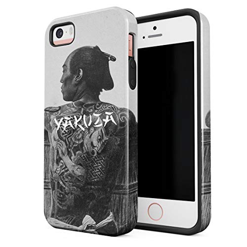 Cover Universe Funda para iPhone 5 & 5s & SE Yakuza Mafia of Japan, Resistente a los Golpes, Carcasa Dura de PC de 2 Capas + Funda Protectora de Diseño Híbrido de TPU