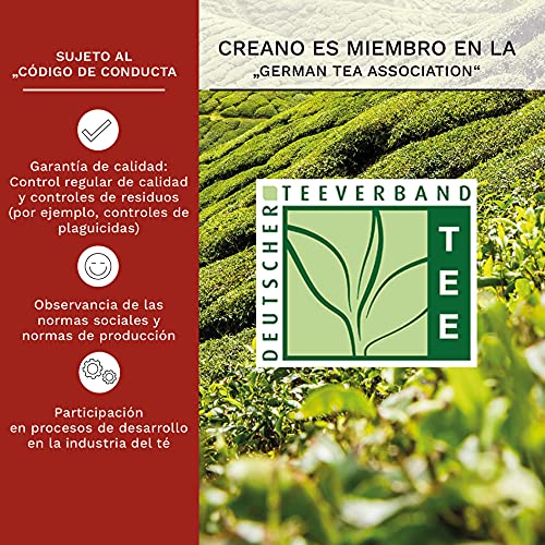 Creano Juego de Regalo de Flores de Té en una Caja de Madera, "Té blanco" | 12 Flores de Té con 6 Tipos diferentes | neto ca. 78g