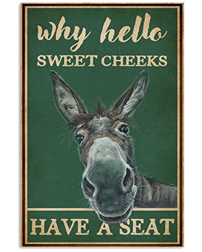 Cuadros decoracion salon Póste Póster Donkey Green Por qué Hello Sweet Cheeks Vertical decoracion hogar