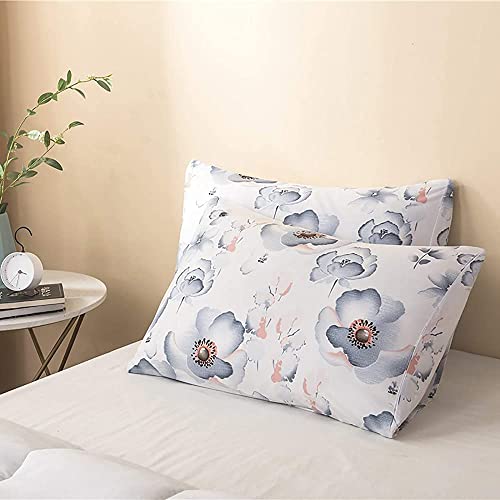 Cubierta De La Cubierta Del Edredón Boho Cubierta De Edredón Floral, Conjunto De Ropa De Cama Antiarrugas Suave Zpper Cierre, Jardín De Estilo Rural Cubierta (Size:King 264x229cm(104x90inch),Color:mi)