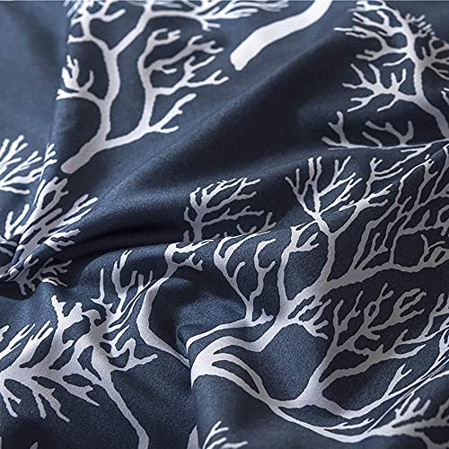 Cubierta De La Cubierta Del Edredón Boho Cubierta De Edredón Floral, Conjunto De Ropa De Cama Antiarrugas Suave Zpper Cierre, Jardín De Estilo Rural Cubierta D(Size:King 264x229cm(104x90inch),Color:C)