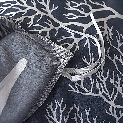 Cubierta De La Cubierta Del Edredón Boho Cubierta De Edredón Floral, Conjunto De Ropa De Cama Antiarrugas Suave Zpper Cierre, Jardín De Estilo Rural Cubierta D(Size:King 264x229cm(104x90inch),Color:C)