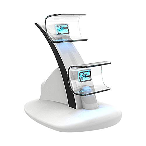 Cucheeky Cargador Dual Del Controlador Inalámbrico PS5, Estación De Soporte De Carga Rápida Del Muelle Del Cargador Del Controlador Dual Para PS5