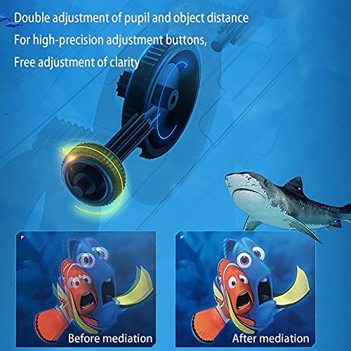 CYLZRCl Auriculares VR Gafas VR Gafas VR Claridad Ajustable Visualización Impactante Películas Panorámicas 360 ° Nivel IMAX Transmitancia Luz del 99,7% Compatible Todos Teléfonos Inteligentes