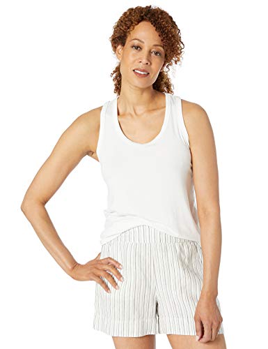 Daily Ritual Jersey Racerback Tank Top and-Cami-Shirts, Blanco, US L (EU L - XL)