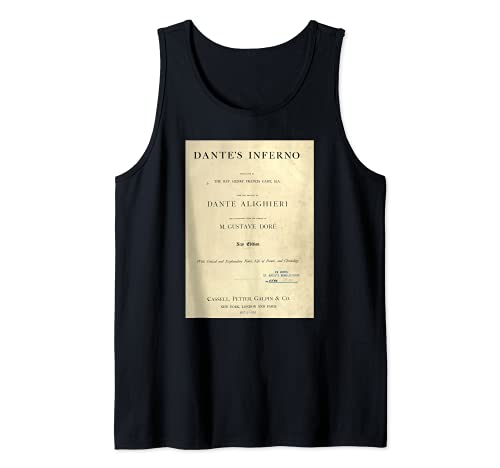 Dante Inferno Purgatorio Oculto Oscuro Academia Estética Camiseta sin Mangas