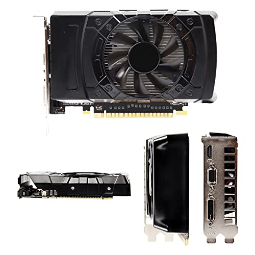 danziqumulaz Portable para NVIDIA GTX 750 Ti Pci-e 2.0 Tarjeta gráfica discreta 4GB DDR5 128 bit VGA Tarjeta de Video para Reproductor Profesional, Tarjeta gráfica