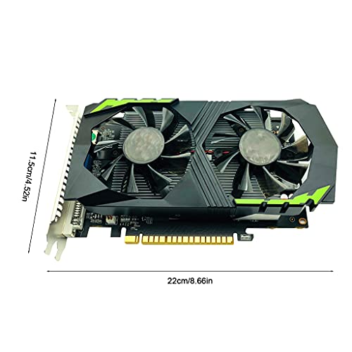 danziqumulaz Portable para NVIDIA GTX 750 Ti Pci-e 3.0 Tarjeta gráfica discreta 4GB DDR5 128 bit HDMI-Compatible para Reproductor Profesional, Tarjeta gráfica