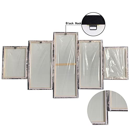 Decoración para el hogar HD imprime imágenes 5 piezas Horizon Zero Dawn Poster Wall Art Work Modular Game Pintura Lienzo para sala de estar Framed Sans cadre_Size2