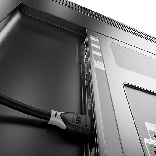 deleyCON 2m HDMI Cable 2.0 a/b - HDR 10+ UHD 2160p 4K@60Hz YUV 4:4:4 HDR HDCP 2.2 3D ARC Dolby Digital + Dolby ATMOS - Negro Gris