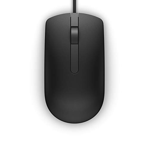 Dell Ms116 - Ratón (Ambidextro, Óptico, USB, 1000 dpi, 413 G, Negro)