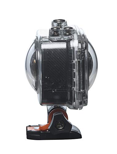 Denver ACV-8305W. Cámara de acción HD de 360 ° Real de 2 Lentes. Wi-Fi. Software Especial para convertir Videos de 360 ° a Youtube y para Gafas VR. Sensor CMOS de 2 x 4MP, Negro