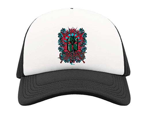 Desconocido Medieval Knight Crusader Helmet Artwork Gorra de Camionero de Media Malla Gorra de béisbol Snapback One Size