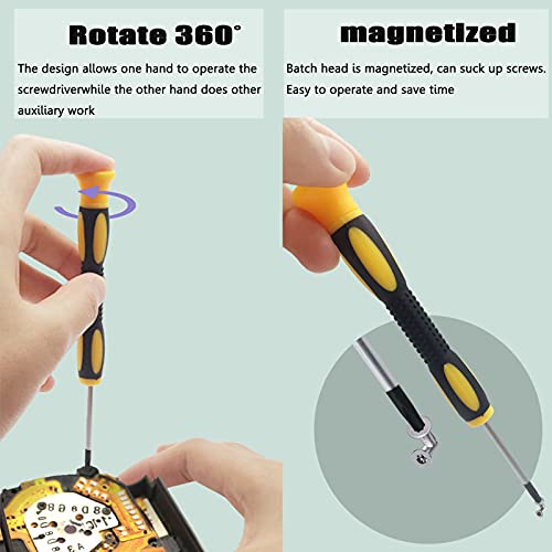 Destornillador de seguridad Torx T10 T10H Destornillador de seguridad TR10 compatible para PS3,PS4,Xbox,Xbox 360 S E,Xbox One S X, para Gaems Sentry, para Guitar Hero III Herramienta de reparación