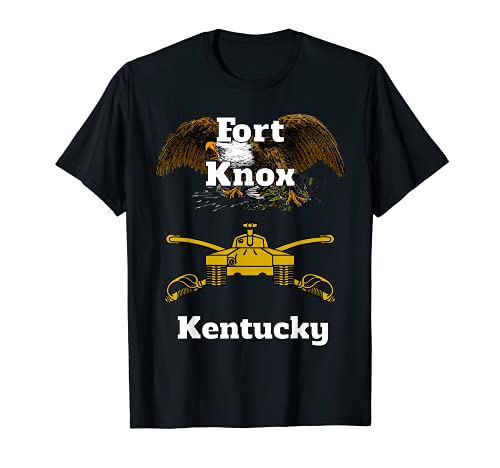 Diseño militar de la rama de armadura de Fort Knox Camiseta