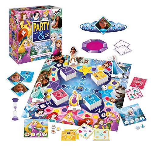 Diset - Party & Co Disney princesas - Juego de mesa preescolar multiprueba a partir de 4 años