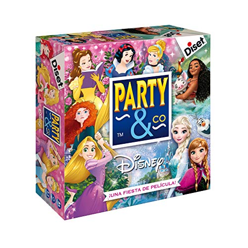 Diset - Party & Co Disney princesas - Juego de mesa preescolar multiprueba a partir de 4 años