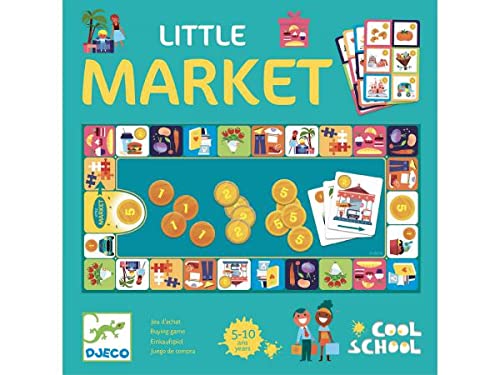 DJECO- Juego Cool School Little Market Habilidad, Multicolor (38533)