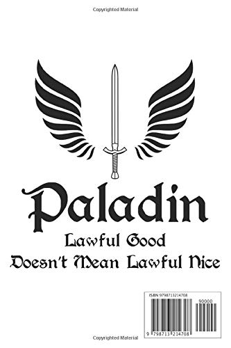 Dnd Paladin Notebook: (110 Pages, Lined, 6 x 9)