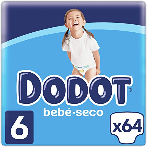 Dodot Pañales con Canales de Aire Bebé-Seco para Bebés, Talla 6 (a partir de 13 kg) - 66 Pañales