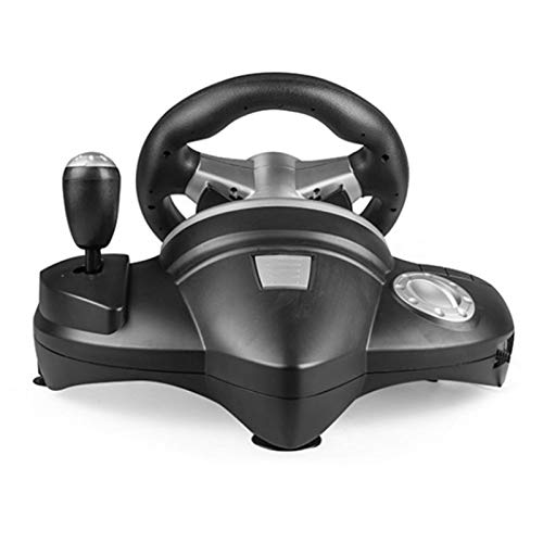 Driving Force Racing Volante PS4, Retroalimentación De Doble Motor Driving Force Gaming Racing Volante Con Pedales Sensibles, Soporte Para Pedales PS4 / PS3 / PS2 / Direct-X/X-input/Steam