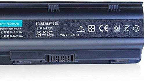 DTK 7800mah Batería de Repuesto para Portátil HP G32 G42 G62 G4 G6 G7 ; Compaq Presario Cq32 Cq42 Cq43 Cq430 Cq56 Cq62 Cq72 ; HP Pavilion Dm4 ;Fits Mu06 593553-001 593554 Mu09 [10.8V 9-Cell]